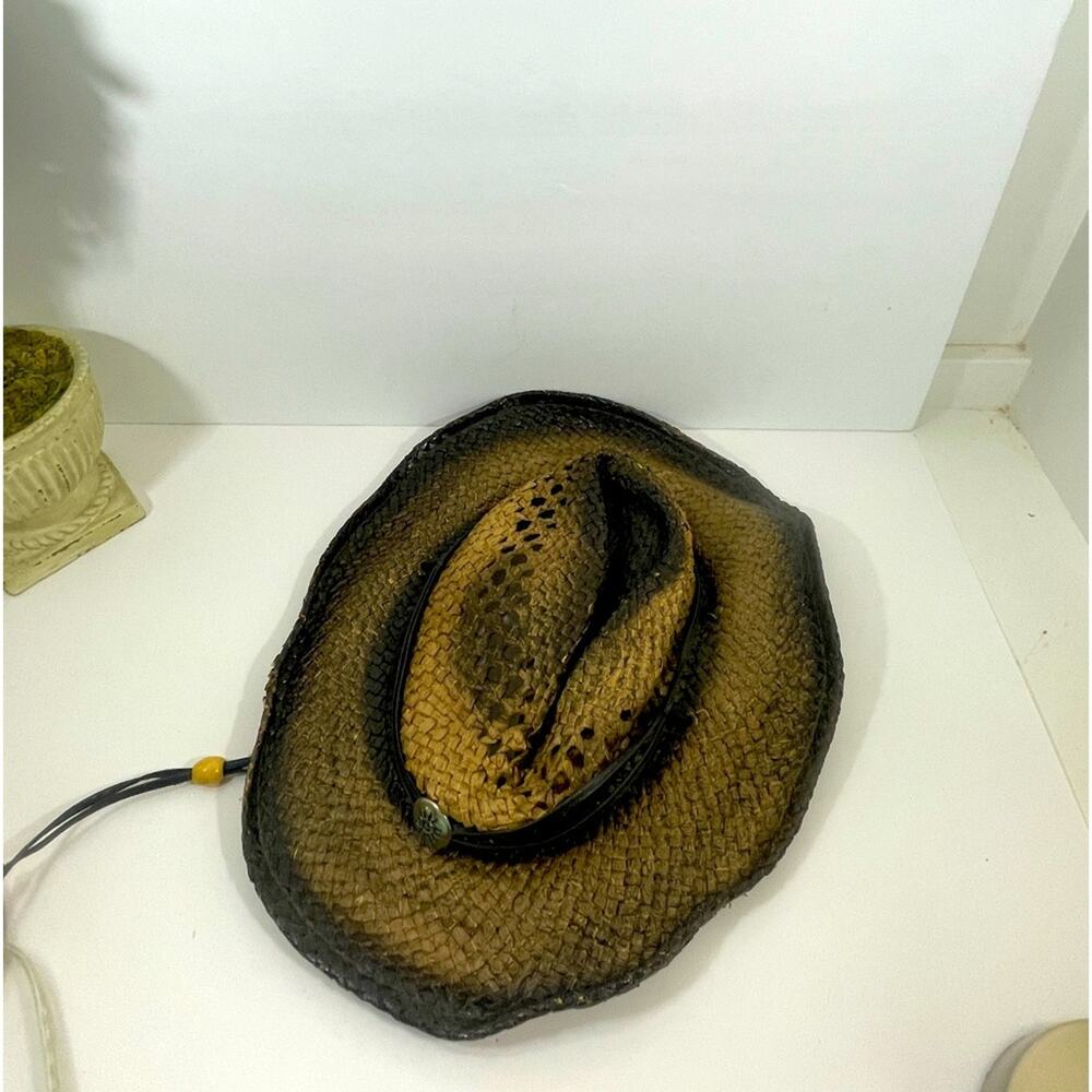 Distressed Cowboy Hat Western Country Concert Lightweight Summer